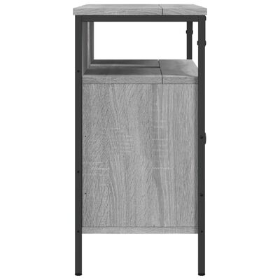 vidaXL Armoire lavabo de salle de bain sonoma gris 80x30x60 cm