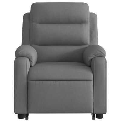 vidaXL Fauteuil inclinable électrique gris foncé tissu