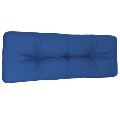 vidaXL Coussin de palette bleu royal 120x40x12 cm tissu