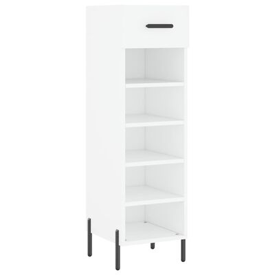 vidaXL Armoire à chaussures blanc 30x35x105 cm bois d'ingénierie