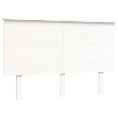 vidaXL Lit pour personne âgée sans matelas blanc bois massif