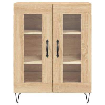 vidaXL Buffet haut Chêne sonoma 69,5x34x180 cm Bois d'ingénierie