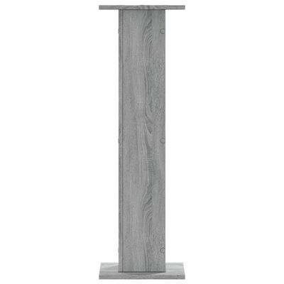 vidaXL Supports de haut-parleurs 2 pcs gris sonoma bois d'ingénierie