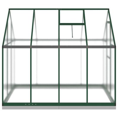 vidaXL Serre avec cadre de base vert 224x169x202 cm aluminium