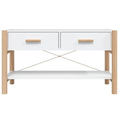 vidaXL Meuble TV Blanc 82x38x45 cm Bois d'ingénierie