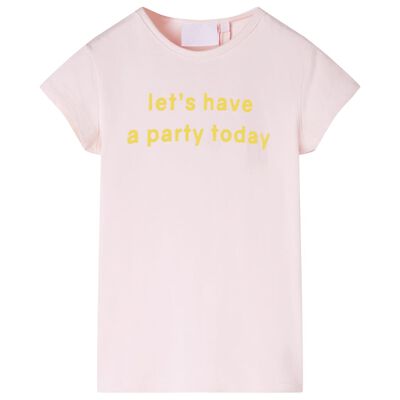 T-shirt pour enfants rose pâle 128