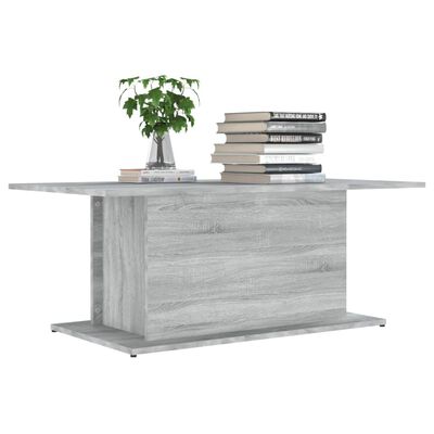 vidaXL Table basse Sonoma gris 102x55,5x40 cm Bois d'ingénierie