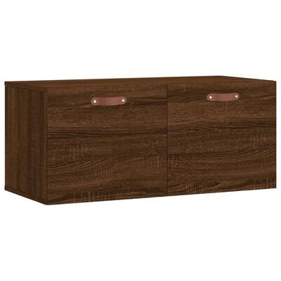 vidaXL Armoire murale chêne marron 80x36,5x35 cm bois d'ingénierie