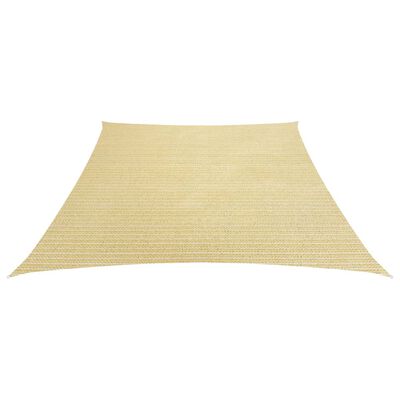 vidaXL Voile d'ombrage 160 g/m² Beige 3/4x2 m PEHD