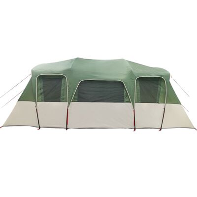 vidaXL Tente familiale tunnel 16 personnes vert imperméable