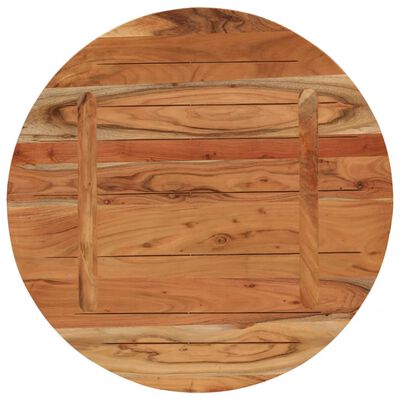 vidaXL Dessus de table Ø70x3,8 cm rond bois massif d'acacia