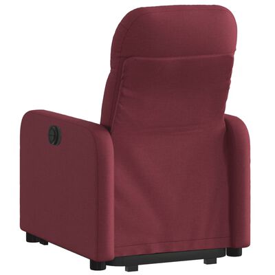 vidaXL Fauteuil inclinable rouge bordeaux tissu