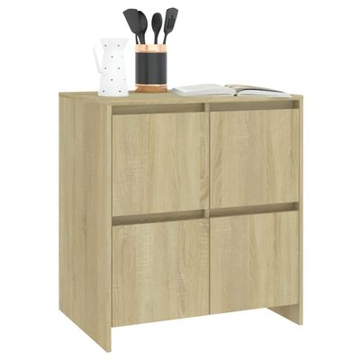 vidaXL Buffets 2 pcs Chêne Sonoma 70x41x75 cm Bois d'ingénierie