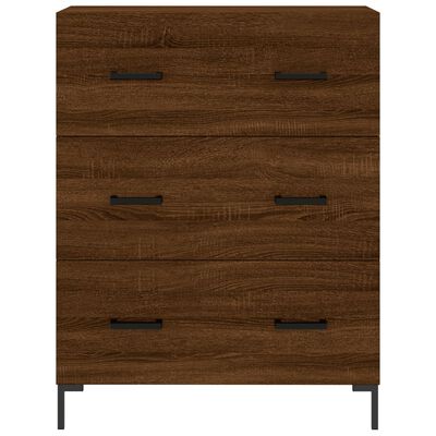 vidaXL Buffet chêne marron 69,5x34x90 cm bois d'ingénierie