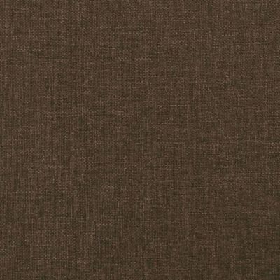 vidaXL Tête de lit avec oreilles Marron foncé 83x23x118/128 cm Tissu