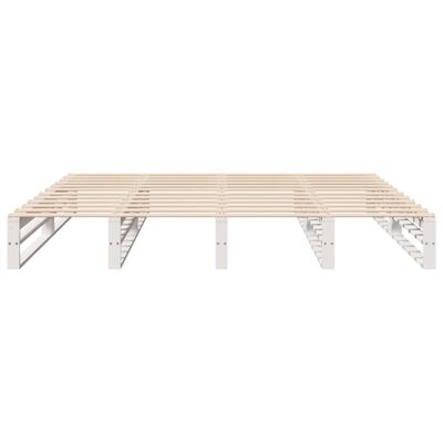 vidaXL Cadre de lit sans matelas blanc 180x200 cm bois massif de pin