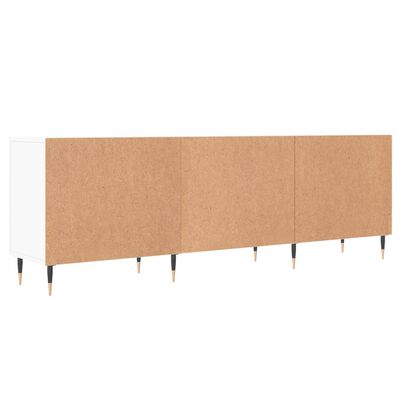 vidaXL Meuble TV blanc 150x30x50 cm bois d'ingénierie