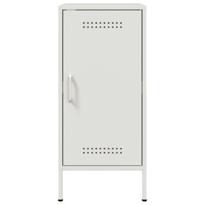 vidaXL Buffet blanc 36x39x79 cm acier laminé à froid