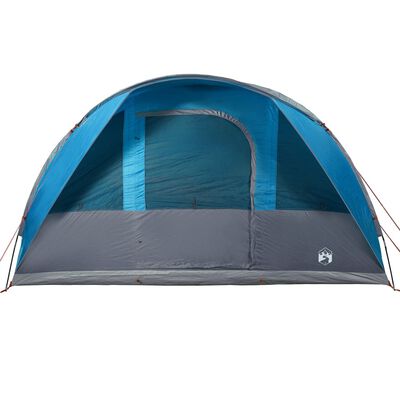 vidaXL Tente de camping tunnel 5 personnes bleu imperméable