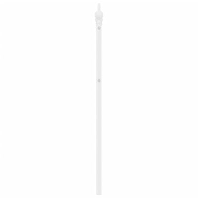 vidaXL Tête de lit métal blanc 150 cm