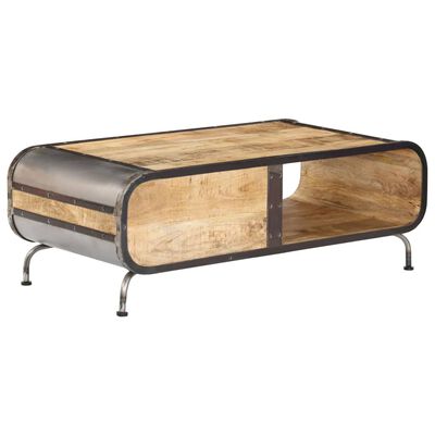 vidaXL Table basse 100x50x35 cm Bois de manguier massif