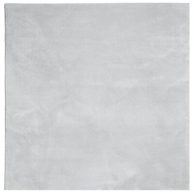 vidaXL Tapis HUARTE à poils courts doux et lavable gris 240x240 cm