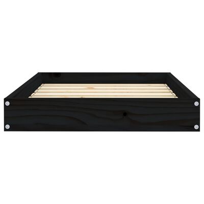 vidaXL Lit pour chien Noir 71,5x54x9 cm Bois de pin solide