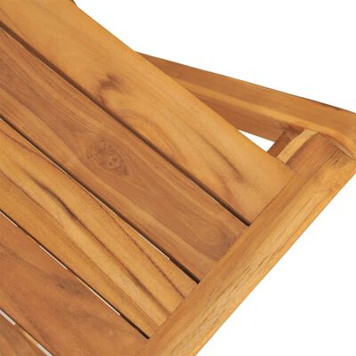 vidaXL Chaises de jardin pliantes lot de 6 47x61x90cm bois massif teck