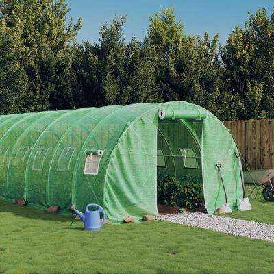 vidaXL Serre avec cadre en acier vert 66 m² 22x3x2 m