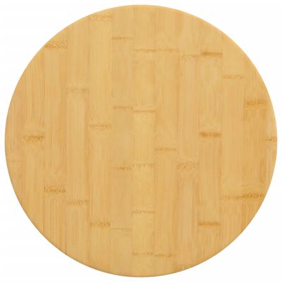 vidaXL Dessus de table Ø50x4 cm bambou