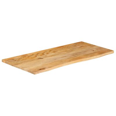 vidaXL Dessus de table à bord vivant 100x60x2,5cm bois massif manguier