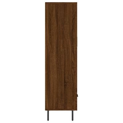 vidaXL Buffet haut chêne marron 69,5x31x115 cm bois d'ingénierie