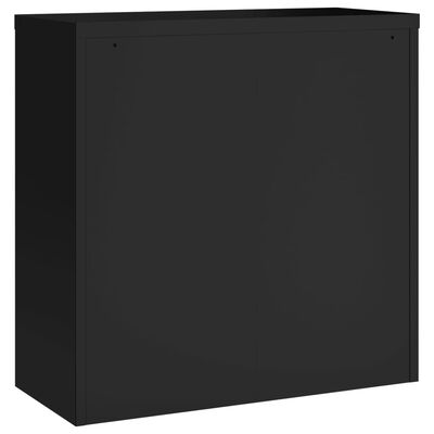 vidaXL Classeur noir 90x40x90 cm acier