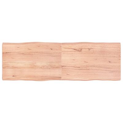 vidaXL Dessus de table bois massif traité bordure assortie