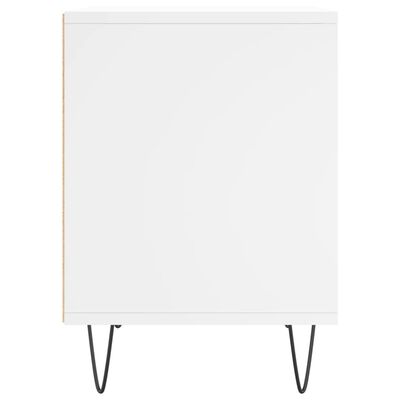 vidaXL Tables de chevet 2 pcs blanc 40x35x50 cm bois d’ingénierie