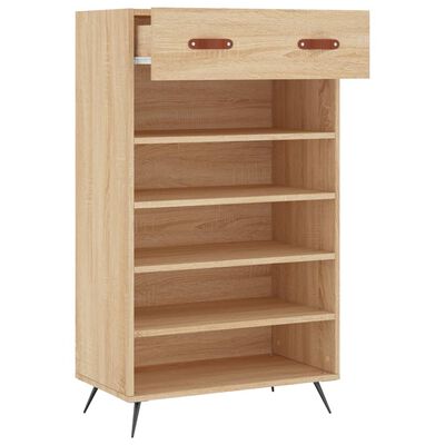 vidaXL Armoire à chaussures chêne sonoma 60x35x105cm bois d'ingénierie