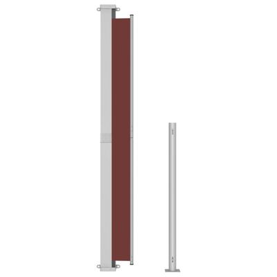 vidaXL Auvent latéral rétractable de patio 220x500 cm Marron