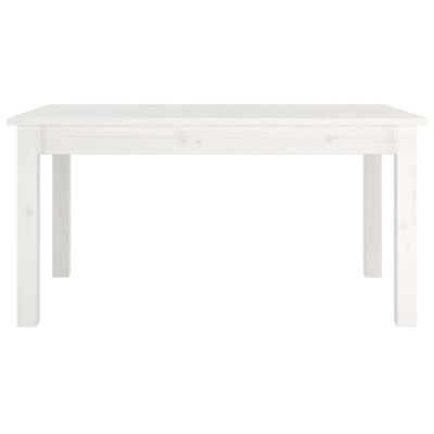 vidaXL Table basse Blanc 80x50x40 cm Bois massif de pin