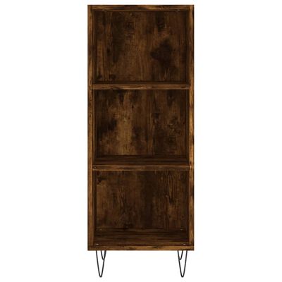 vidaXL Buffet chêne fumé 34,5x32,5x90 cm bois d'ingénierie