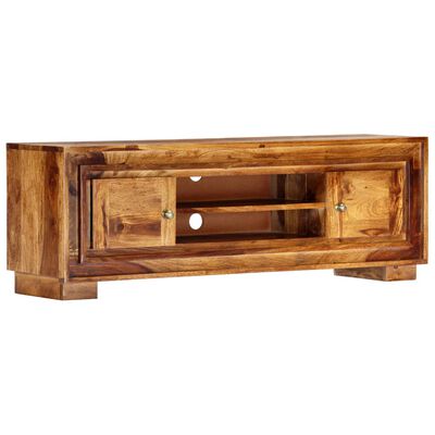 vidaXL Meuble TV 118x30x40 cm Bois de Sesham massif