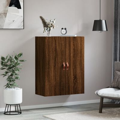 vidaXL Armoire murale chêne marron 69,5x34x90 cm