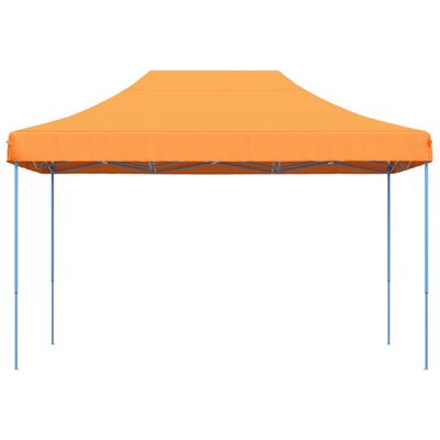 vidaXL Tente de réception pliable escamotable orange 410x279x315 cm