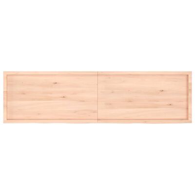 vidaXL Dessus de table 220x60x(2-4) cm bois de chêne massif non traité