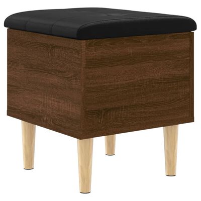 vidaXL Banc de rangement chêne marron 42x42x46 cm bois d'ingénierie