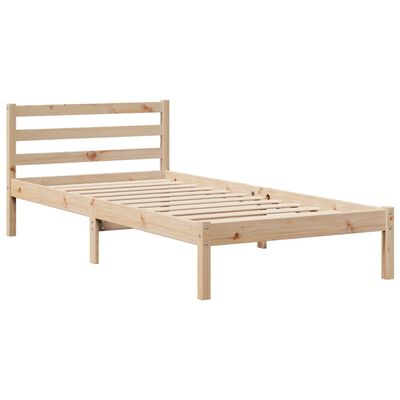 vidaXL Cadre de lit sans matelas 90x200 cm bois de pin massif