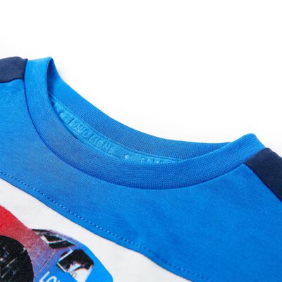 T-shirt pour enfants bleu et bleu marine 140