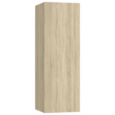 vidaXL Ensemble de meubles TV 3 pcs Chêne sonoma Bois d'ingénierie