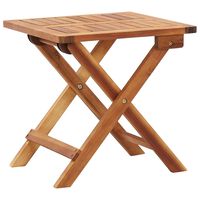 vidaXL Table pliable de jardin 40x40x40 cm Bois d'acacia massif