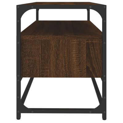 vidaXL Meuble TV chêne marron 80x35x45 cm bois d'ingénierie