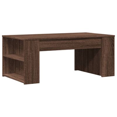 vidaXL Table basse chêne marron 102x55x42 cm bois d'ingénierie